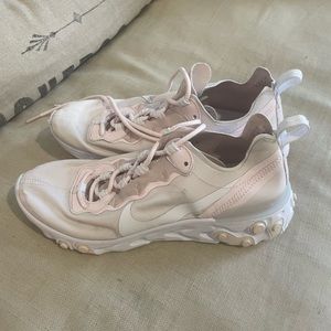 Pink Nike tennis shoes